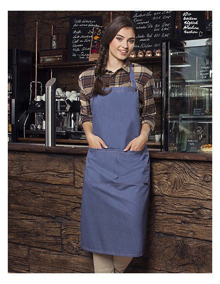 KAL-LS22-Bib Apron Jeans-Style With Pocket 2